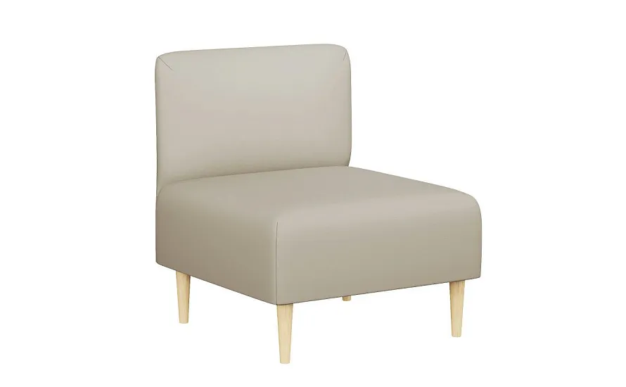 Пуф со спинкой Рикке R2 Camaro 03 светло-бежевый - 1