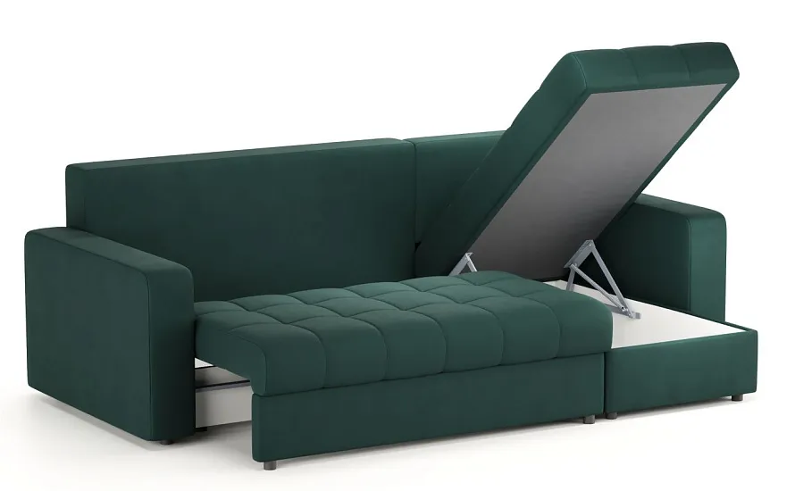 Диван угловой Тренто Leonardo 11 темно-зеленый - 5